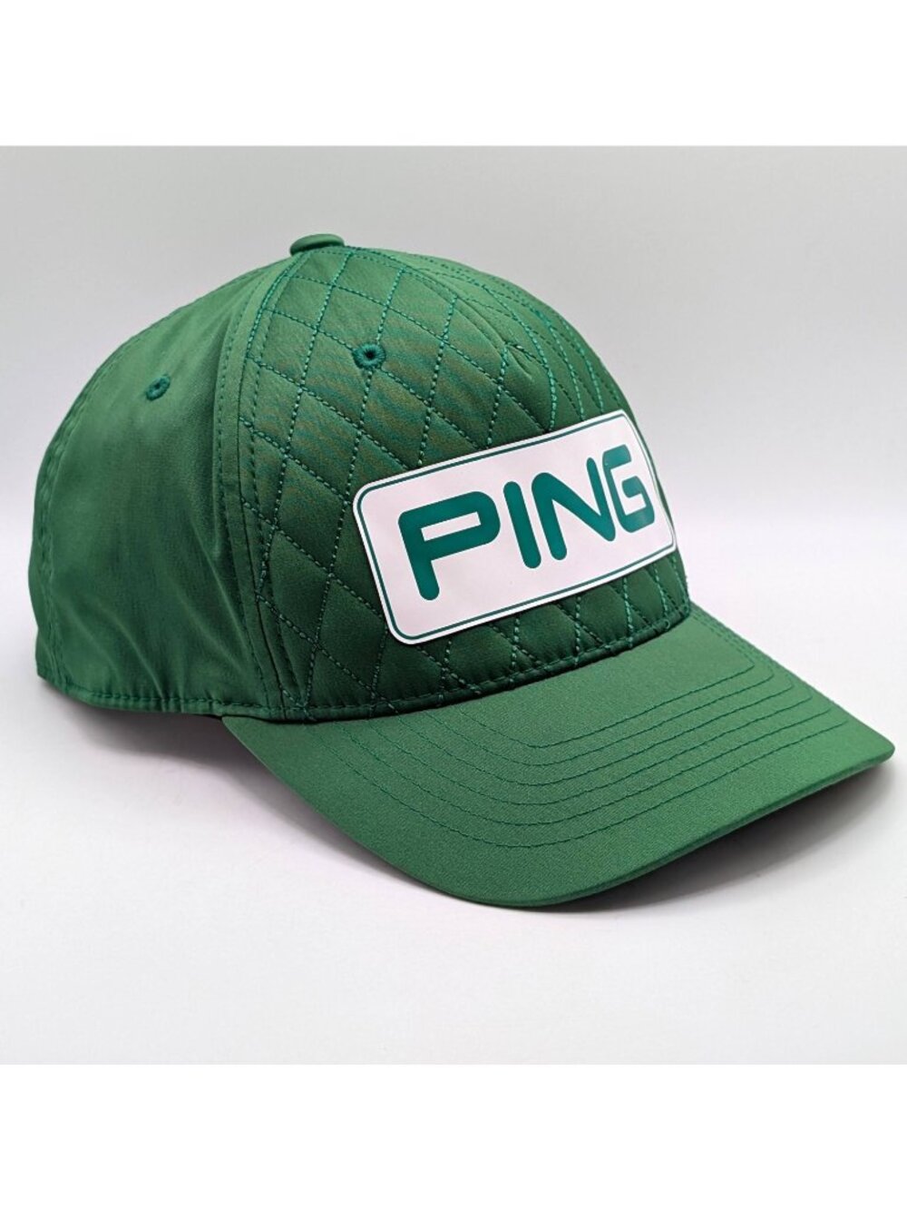 PING Quilted Golf Hat Snapback Green Unisex Clean Up Dad Trucker Cap Heritage